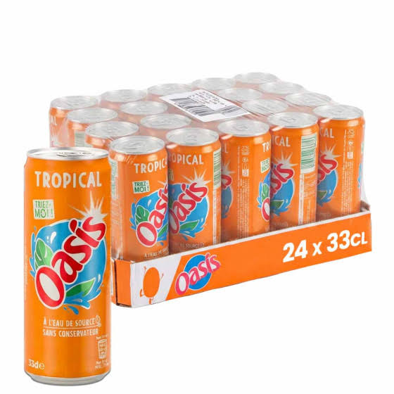 OASIS TROPICAL CANS (24×33CL)